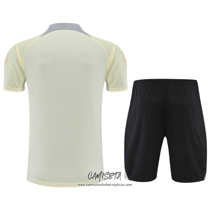 Chandal del Tottenham Hotspur 2022-2023 Manga Corta Beige - Pantalon Corto